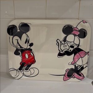 Mickey and Minnie Mouse Tray